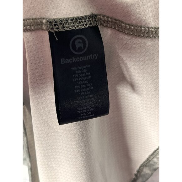 BACKCOUNTRY Women's Gray Abstract Lightweight Hooded Running Pullover Small - Picture 4 of 6